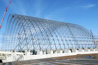 Application advantages of space frame structure in large-span roof engineering