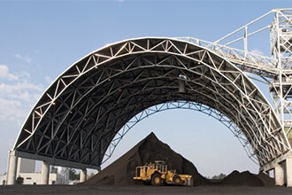 What is barrel vault space frame structure ?