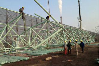 Space frame structure high-altitude installation 
