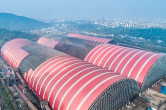 Dry coal shed space frame structure