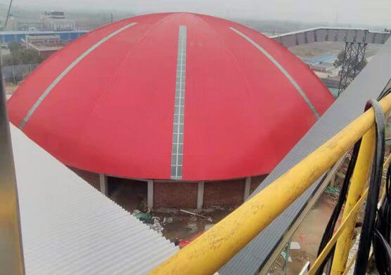 Limestone Storage Shed Dome Space Frame Project