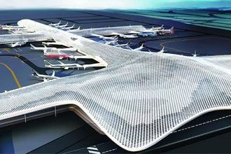 Airport terminal prefabricated steel structure roof construction