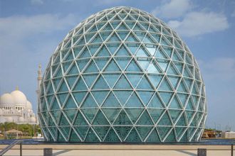 Steel Structure Glass Dome Construction Of The Museum