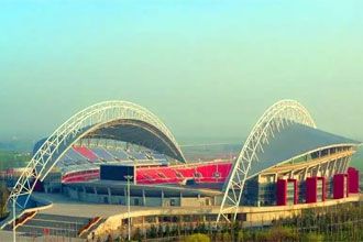 Steel Structure design of large-span stadium bleacher canopy roof