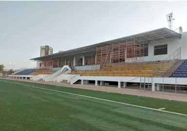 South Sudan Sport Football Stadium Bleacher Canopy With Space Frame Cantilever Design