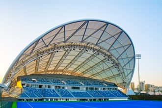 Customize Steel Tensile Membrane Structures for Bleacher Roofs