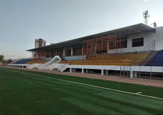 South Sudan Sport Football Stadium Bleacher Canopy With Space Frame Cantilever Design