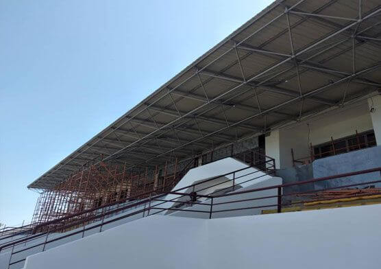 South Sudan Sport Football Stadium Bleacher Canopy With Space Frame Cantilever Design