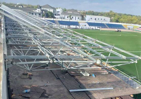 South Sudan Sport Football Stadium Bleacher Canopy With Space Frame Cantilever Design