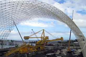 Anticorrosion Scheme of Steel Space Frame in Closed Dome Coal Shed of Power Plant