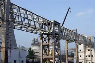 Design of coal conveying trestle in steel structure thermal power plant