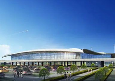 Airport Terminal Steel Space Frame Structure Roof Metallic Building Construction