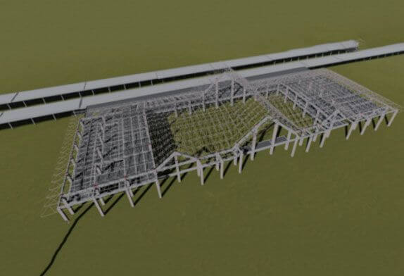 bolting ball space frame roof