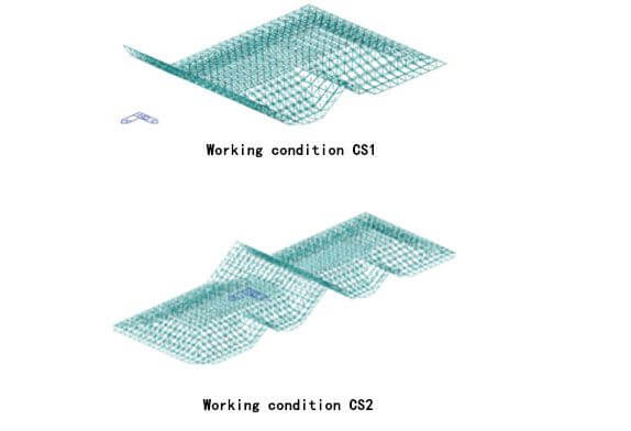 working condition of space frame construction halfway