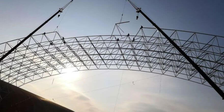 space frame shed yard