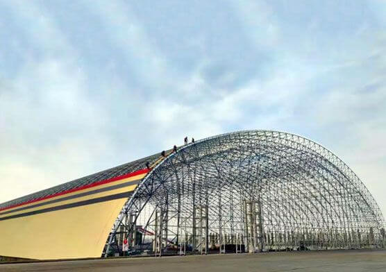 Aksu coal storage shed fully enclosed EPC steel structure engineering project