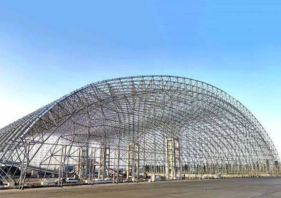 Aksu coal storage shed fully enclosed EPC steel structure engineering project