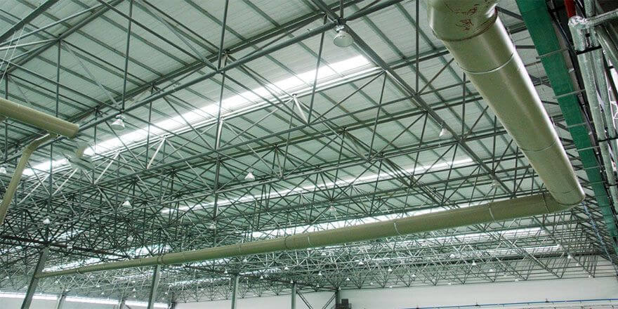 Pre-engineered steel structure battery warehouse