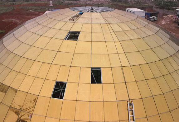 steel frame dome