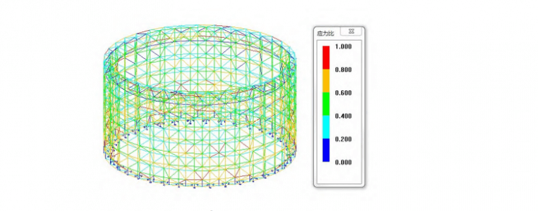 Cylindrical space frame structure design