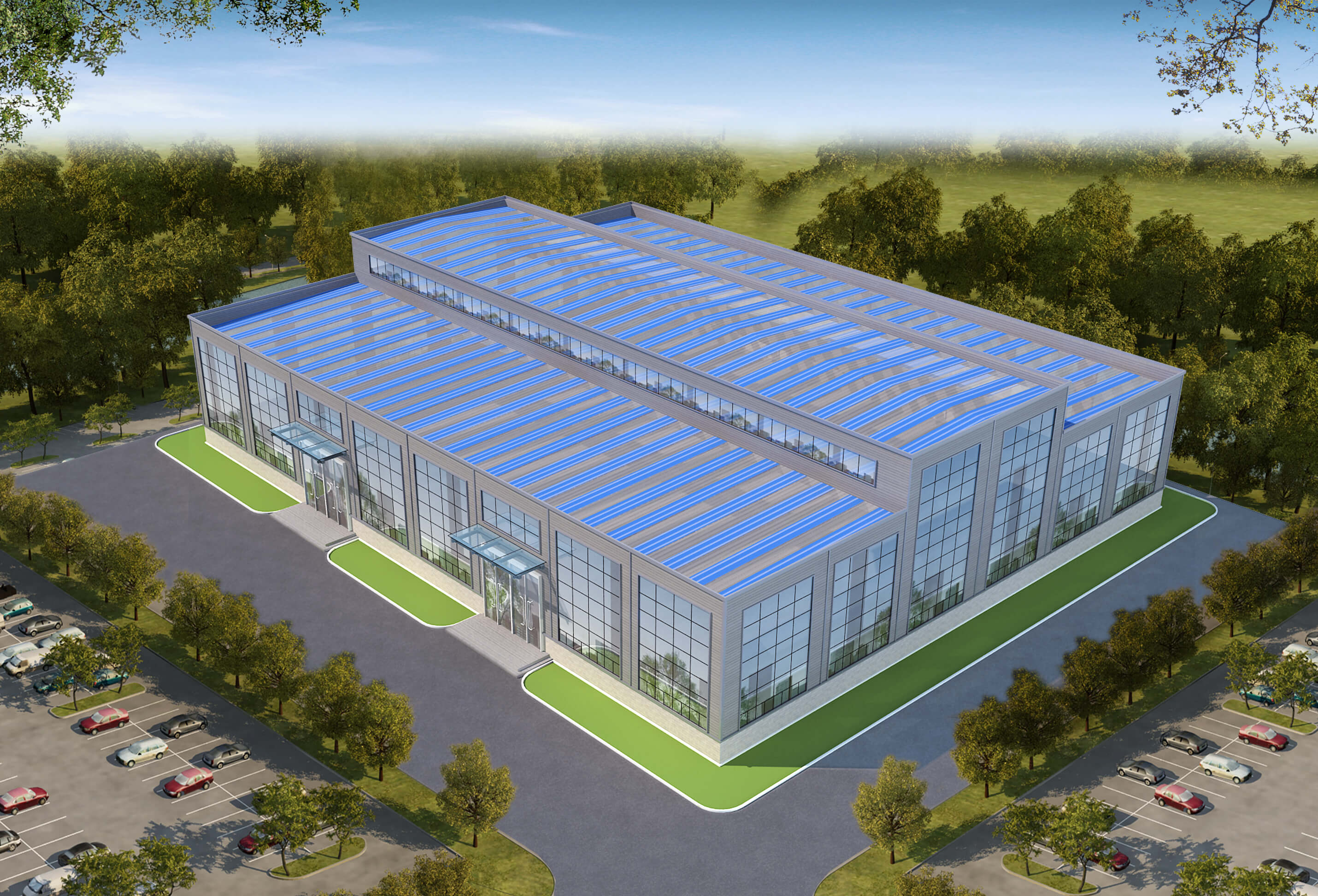 Modern light steel structure building
