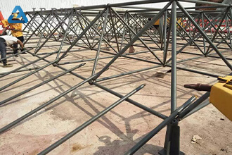 Steel space frame structures originated in which country?