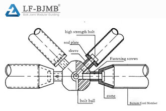 Design and construction of bolted ball nodes GB
