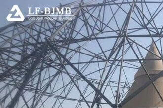 Profiled steel space frame installation process for space frame engineering