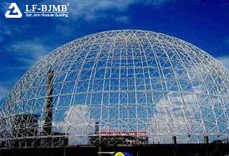 Illustration of the difference between truss and space frame