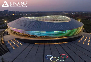 The largest stadium building in the Ji'nan region was brilliantly unveiled