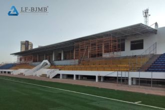 What design documents are required to build a sports venue?